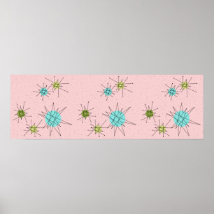 Poster van roze ionische stookolie