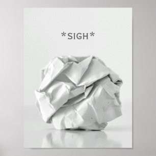 Poster van ruw papier