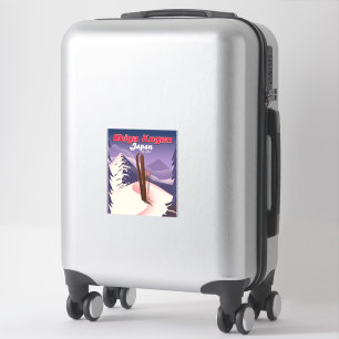 poster van shiga kogen japan ski sticker