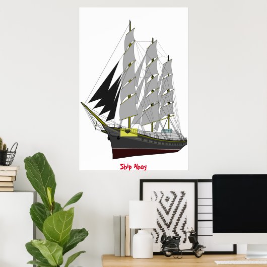 Poster van Ship Ahoy (Thuiskantoor)
