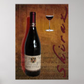 poster van shiraz-wijn (Voorkant)