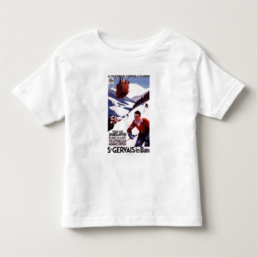 POSTER van SNCF-spoorwegkabelauto Kinder Shirts (Voorkant)