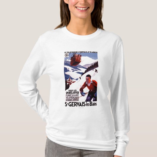 POSTER van SNCF-spoorwegkabelauto T-shirt (Voorkant)
