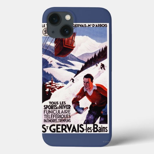 POSTER van SNCF-spoorwegkabelauto's Case-Mate iPhone Case (Achterkant)