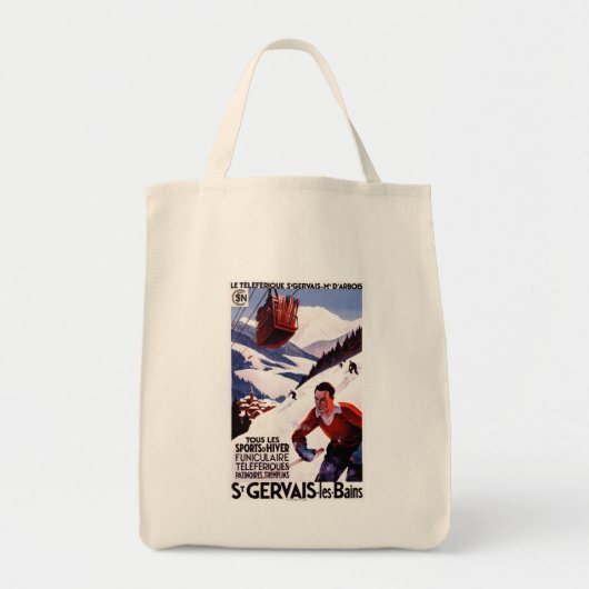 POSTER van SNCF-spoorwegkabelauto's Tote Bag (Voorkant)