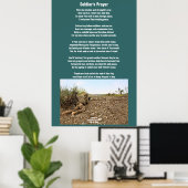 Poster van Soldier's gebedden (Thuiskantoor)