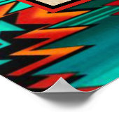 Poster van Southwest Tribal Wolf (Hoek)