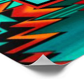 Poster van Southwest Tribal Wolf (Hoek)