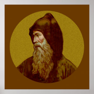 Poster van St. Cyril de Monnik (M 002) 2