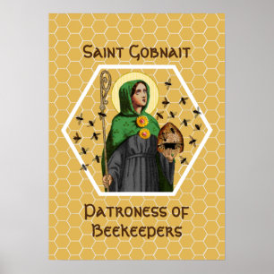 Poster van St. Gobnait van Ballyvourney (SAE 003)