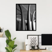 Poster van stalen pijlen (BW) (Thuiskantoor)