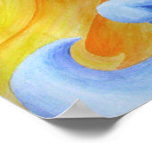 Poster van Sun Moon Waterverf Pencil (Hoek)