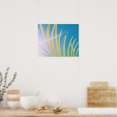 Poster van Sunny Palm Tree Leaf (Keuken)