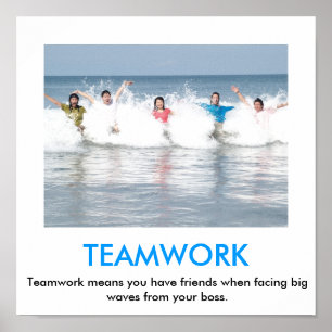 POSTER VAN TEAMWORK-demotivering