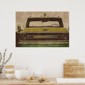 Poster van  textuur van de Chevy truck (Keuken)