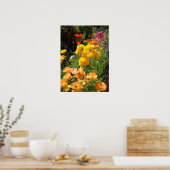 Poster van tuinbouwbloemen (Keuken)