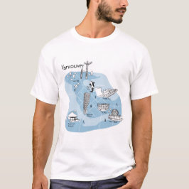Poster van Vancouver - blauw T-shirt