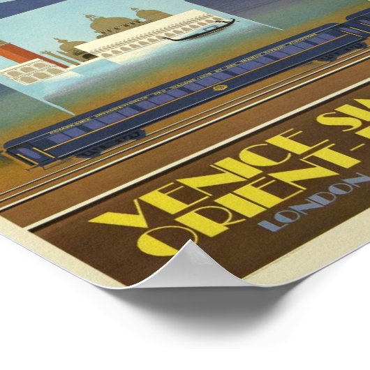 Poster van Venice Simplon (Orient Express) (Hoek)