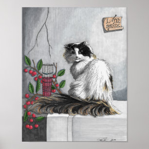 Poster van Vermeer's Cat (Kaylee)