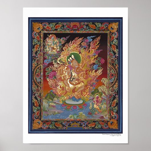 Poster van vierarmige Ganesh (Voorkant)