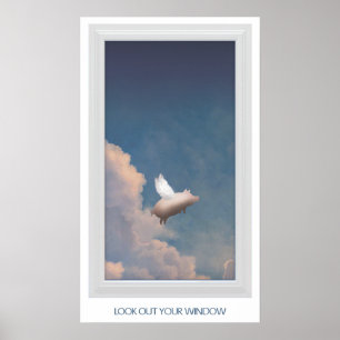 poster van vliegende varkens