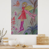 Poster van vlinder (Keuken)