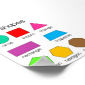 Poster van vormen (Hoek)