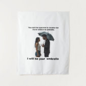 Poster van vriendschap en steun wandkleed (Voorkant)