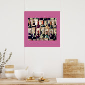 Poster van wijnovers (Keuken)