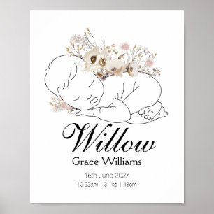 Poster van wilde Baby