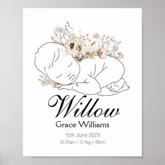 Poster van wilde Baby