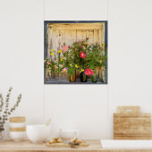 poster van wilde bloemen (Keuken)