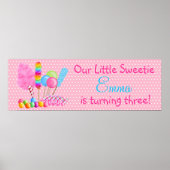 Poster van wonderland Sweets Banner (Voorkant)