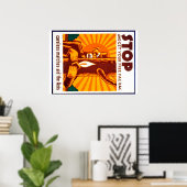  Poster van WPA voor bosbrandpreventie (Thuiskantoor)