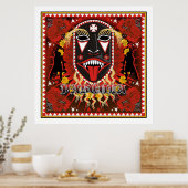 poster van yaqui pescula mask (Keuken)