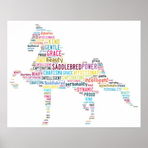 Poster van zadels