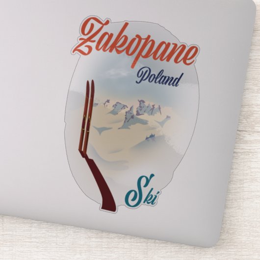 Poster van Zakopane Poland Sticker (Detail)