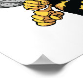 Poster van zeer benige bijen (Hoek)