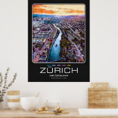 Poster van Zürich (Keuken)