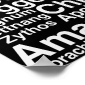 Poster van zwarte en witte hoprassen (Hoek)