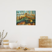 Poster van zwarte fretten (Keuken)