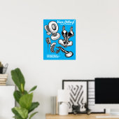 Poster Vana DeVinyl™/Modes Exotiques/Affiche Bleue (Bureau à domicile)