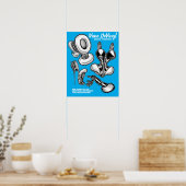 Poster Vana DeVinyl™/Modes Exotiques/Affiche Bleue (Cuisine)