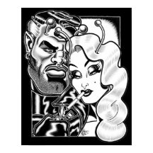 Vana et Rocco/Affiche Film Noir