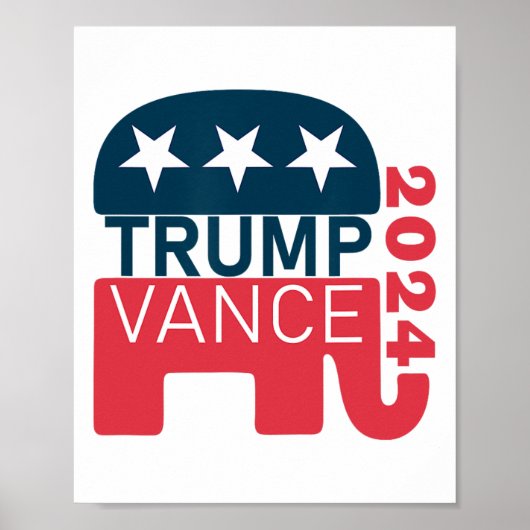 Poster Vance 2024 Président Vote Usa Election Maga (Devant)