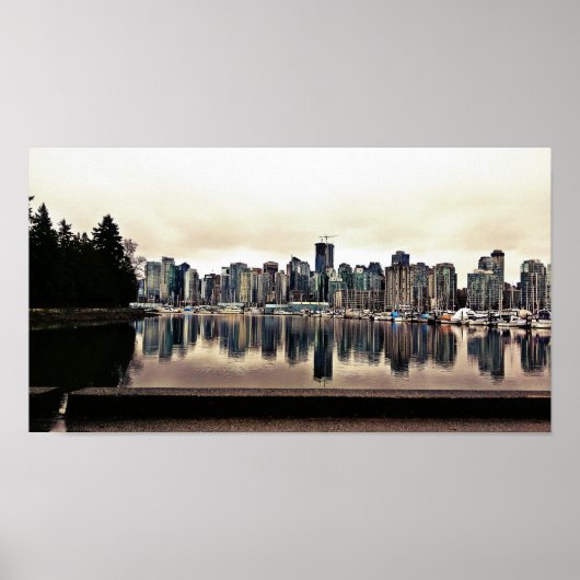 Poster Vancouver City View (Devant)