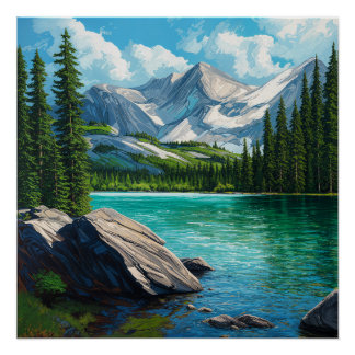 Poster Vancouver Island Nature Art 