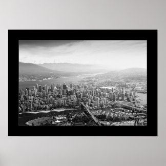 Poster Vancouver (noir et blanc)