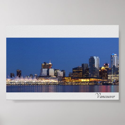 Poster Vancouver Skyline (Devant)