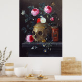Poster Vanitas Still Life, Jan van Kessel l'Ancien (Cuisine)